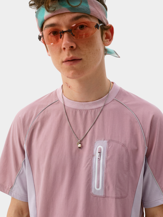 LightFlare - Colorblock Mesh Breathable Quick-Dry T-Shirt