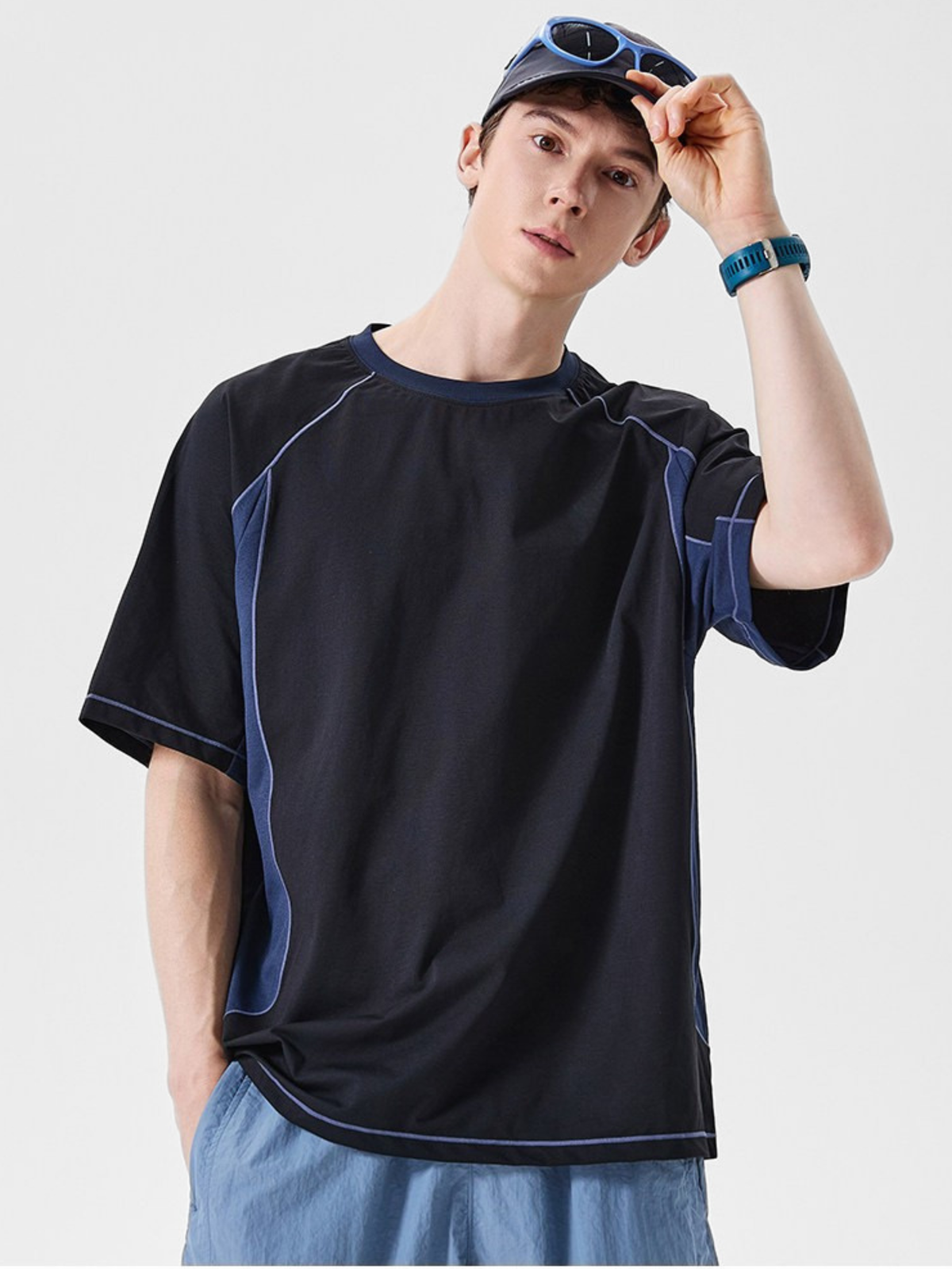 LightStep – Leichtes, schnelltrocknendes Funktions-T-Shirt im Colorblock-Design