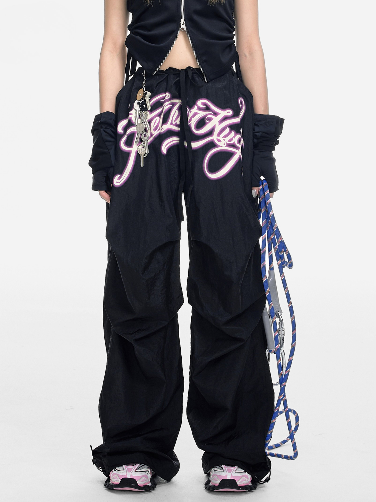 Ashshell – Schnelltrocknende, atmungsaktive Damen-Paratrooper-Hose mit weitem Bein