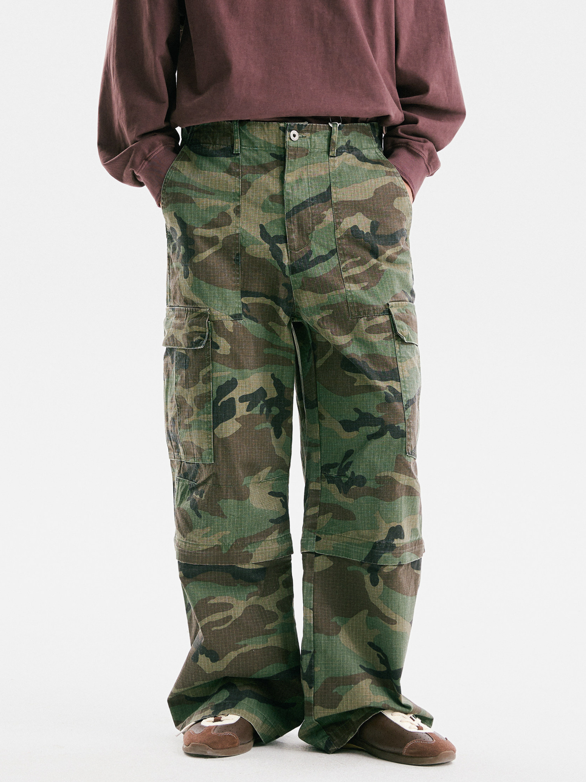 OwlRidge – Herren-Camo-Cargohose mit abnehmbaren Beinen