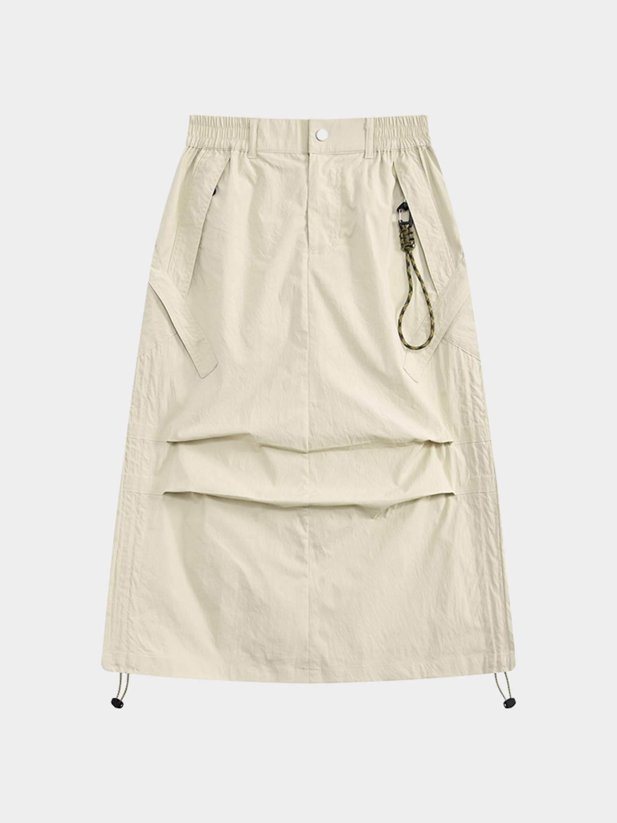 MontView – Schnelltrocknender Utility-Midirock mit Kordelzug für Damen