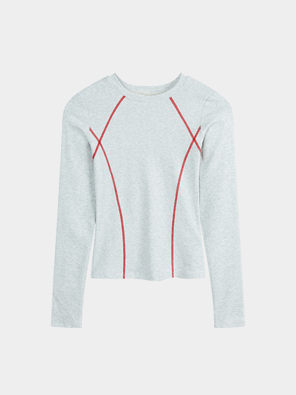 Darkrun – Enganliegendes, bauchfreies Langarm-T-Shirt für Damen