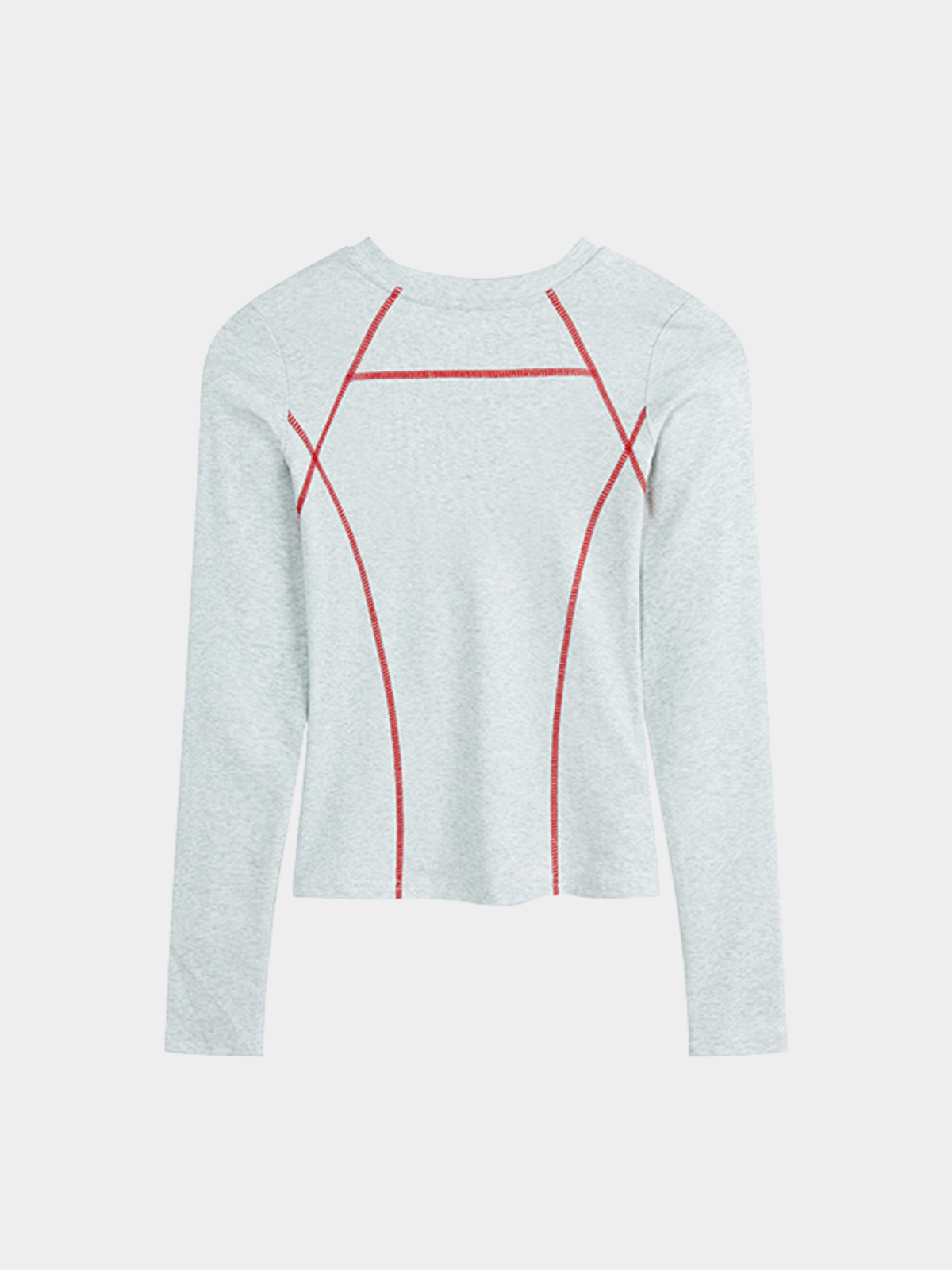 Darkrun – Enganliegendes, bauchfreies Langarm-T-Shirt für Damen