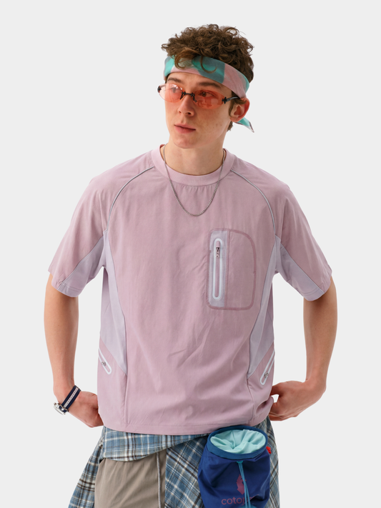 LightFlare - Colorblock Mesh Breathable Quick-Dry T-Shirt