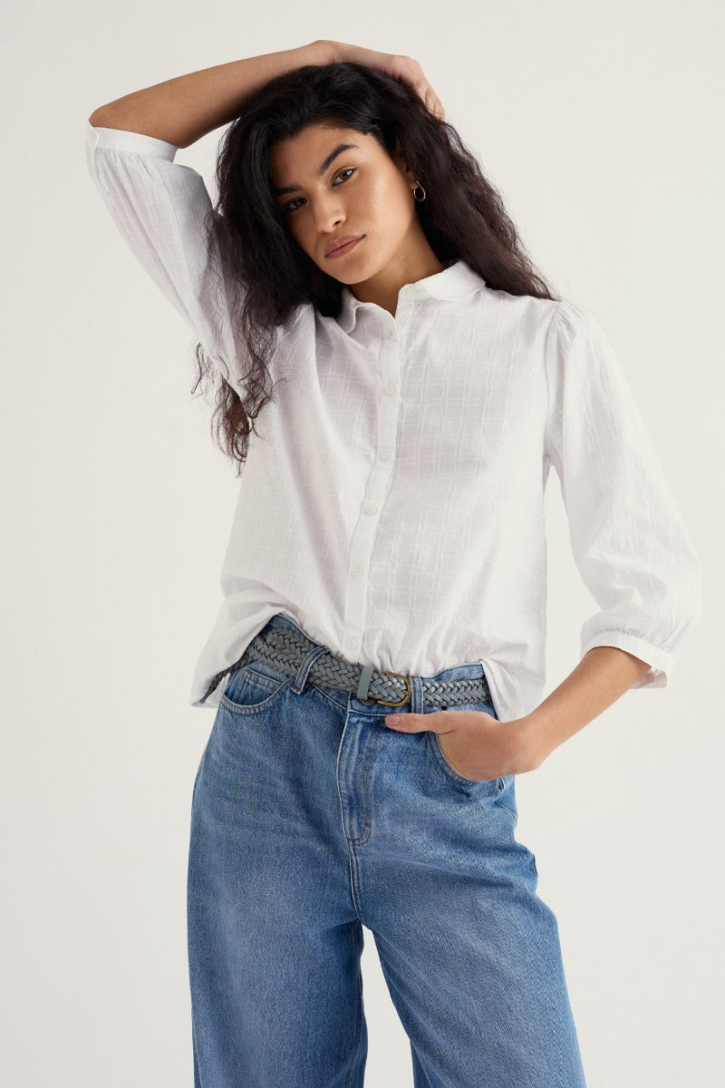 Hope Cottage Organic Cotton Check Blouse