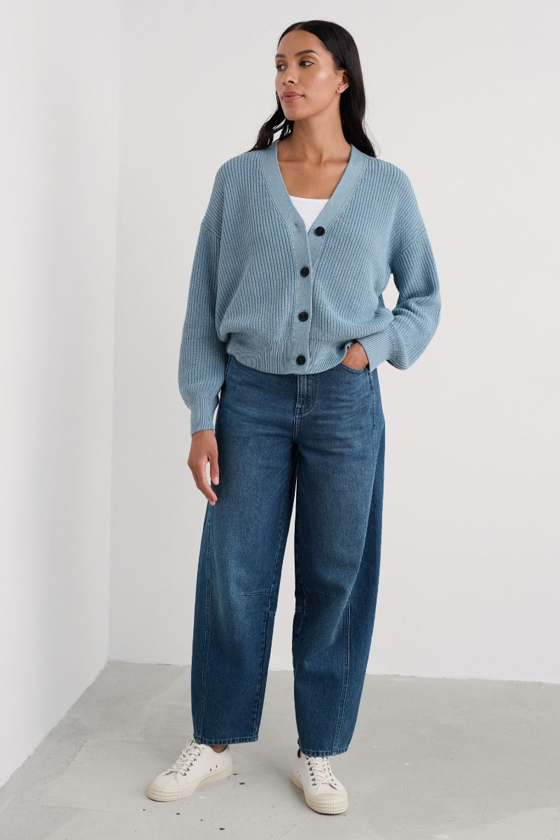 Gwenver Barrel-Leg-Jeans