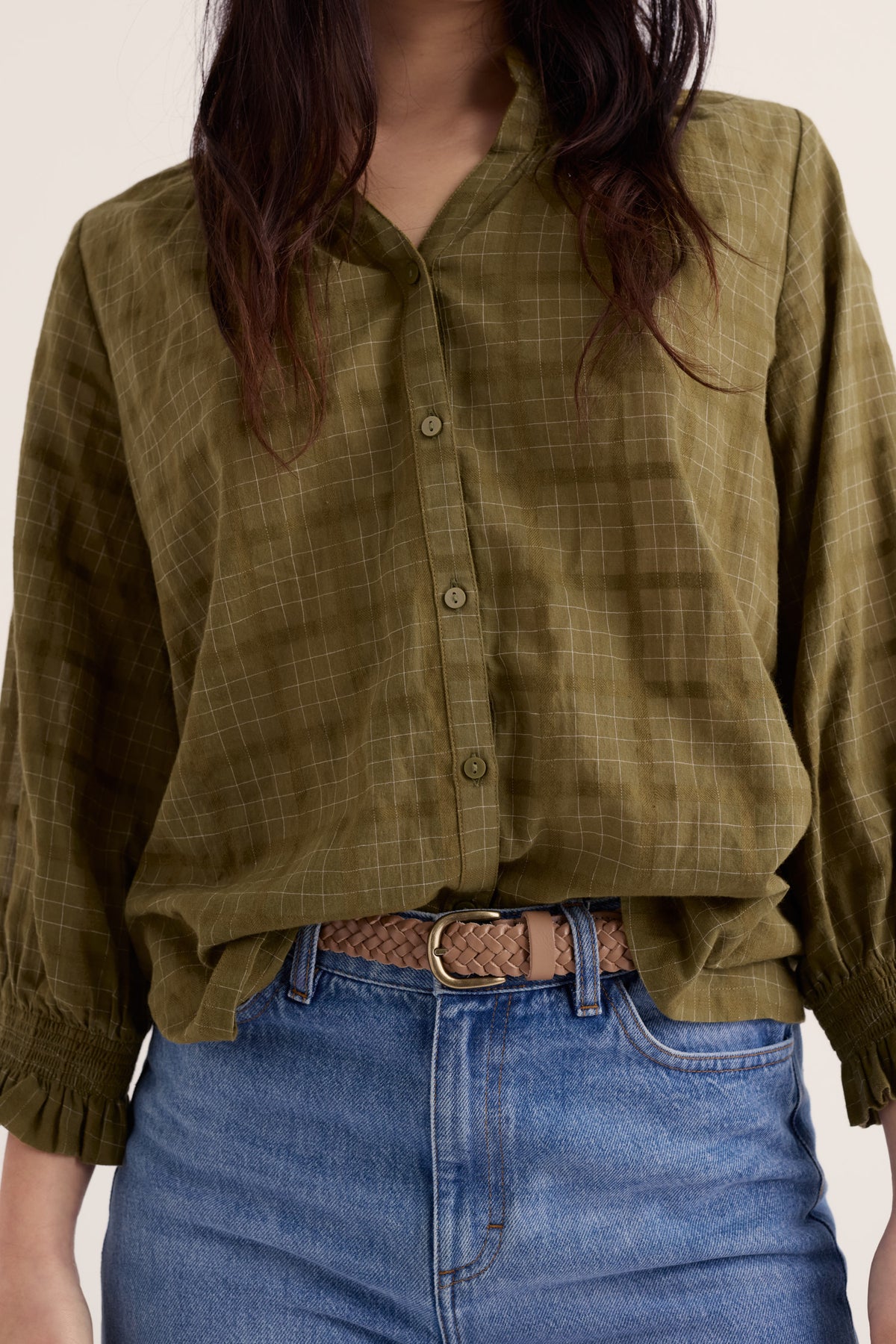 Intertwined Woven Leather Belt