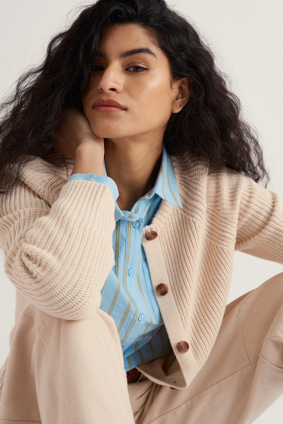 Strickjacke aus Bio-Baumwolle von Potters Meadow