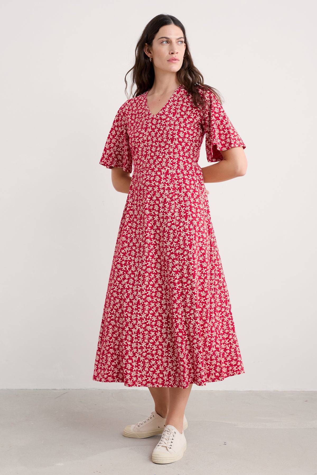 Nancy Jersey-Kleid knöchellang