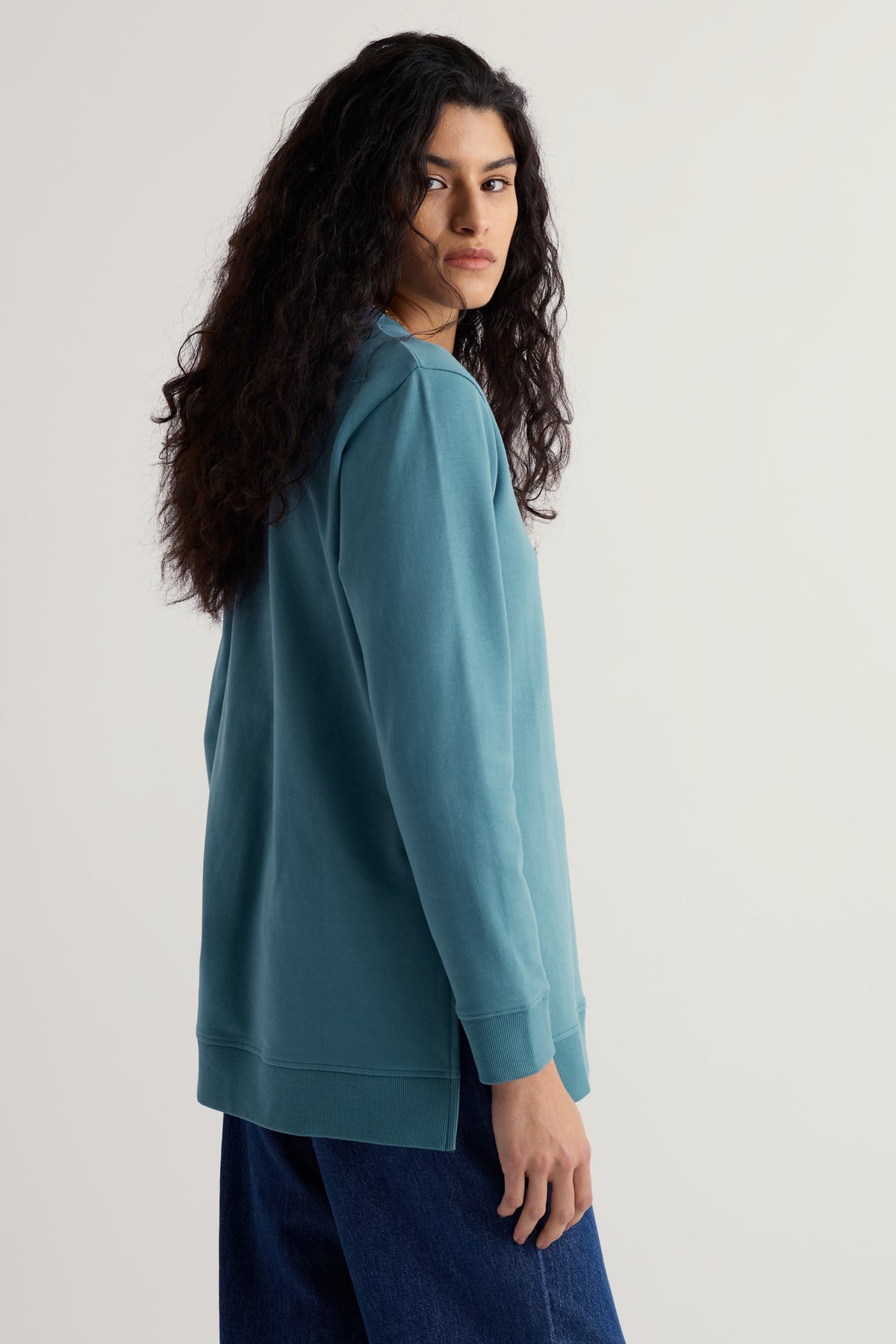 Genni Organic Cotton Longline Sweatshirt