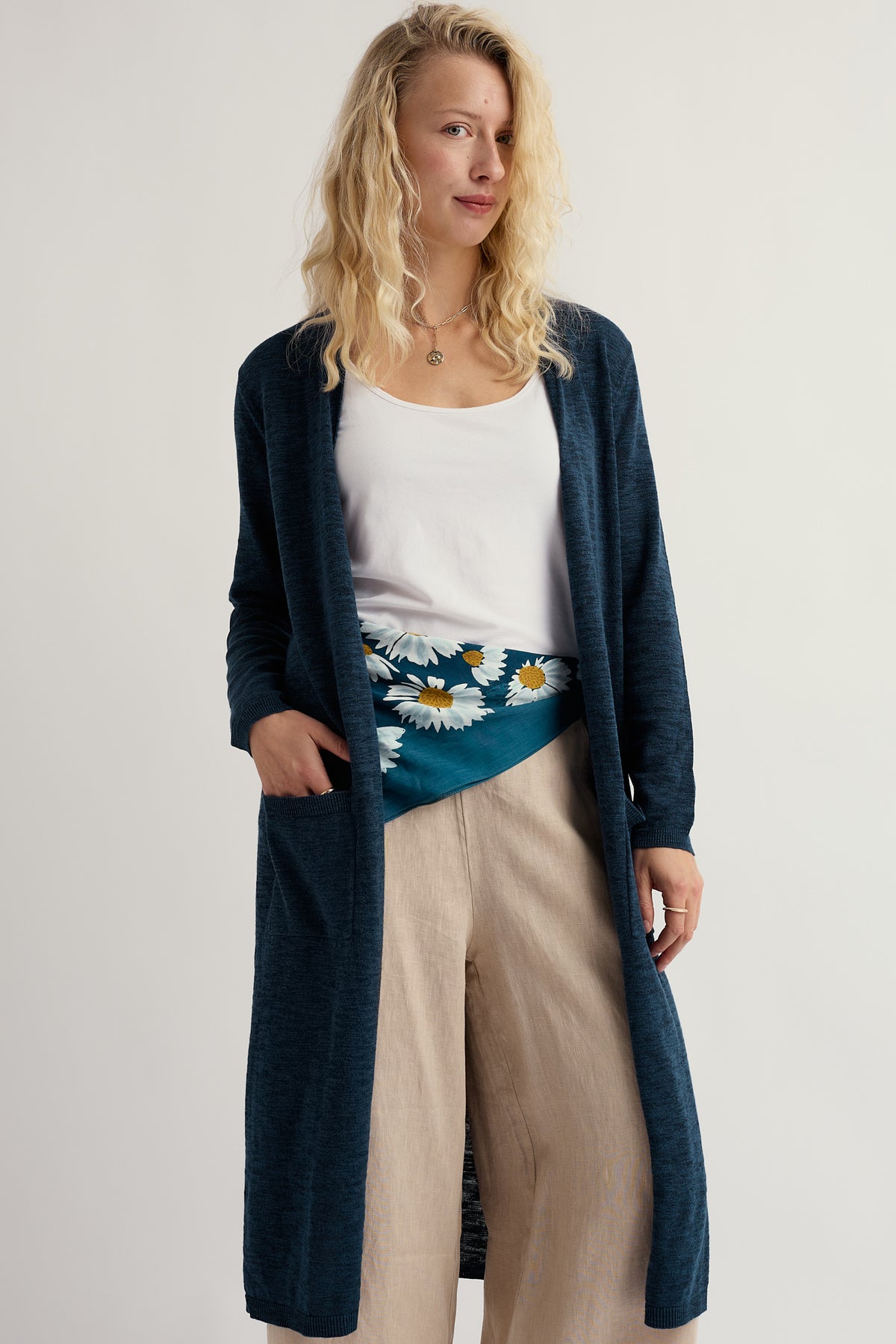 Lange Strickjacke "Apple Rose"