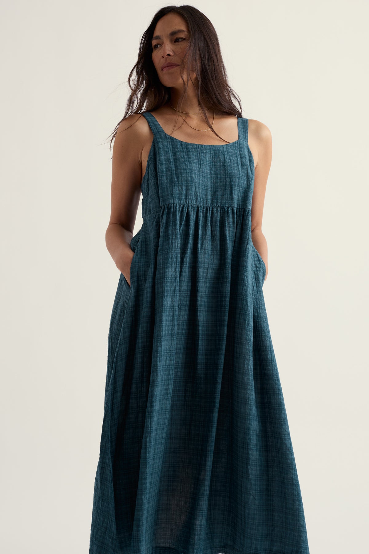 Laity Midi-Kleid mit Empire-Taille