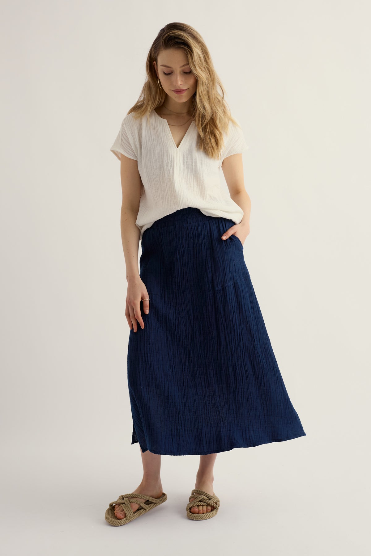 Bee Orchid Maxi Skirt